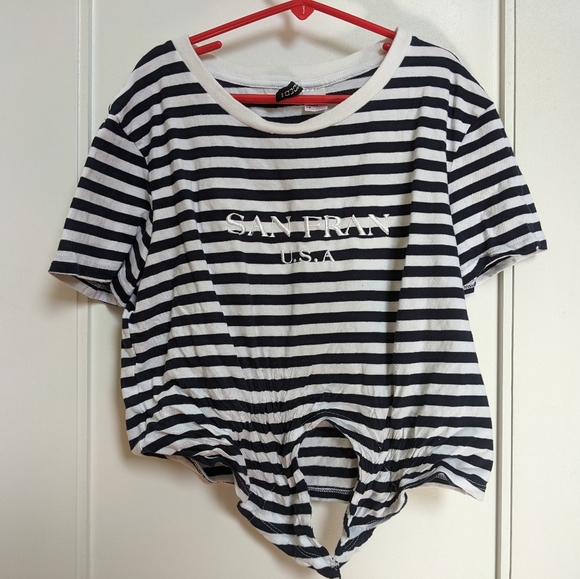 H&M Striped San Fran Crop Top - Picture 8 of 8